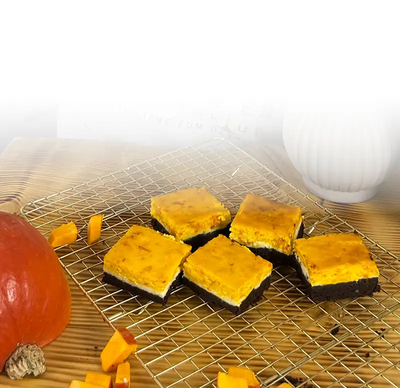 Rezept | Moni Nagl - Kürbis-Brownie-Cheesecake