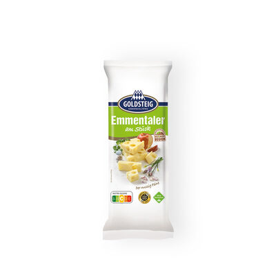 Emmentaler Stück von GOLDSTEIG in Verpackung 