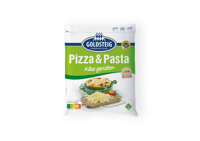 Almdammer Pizza & Pasta Käse von GOLDSTEIG in 200g Verpackung